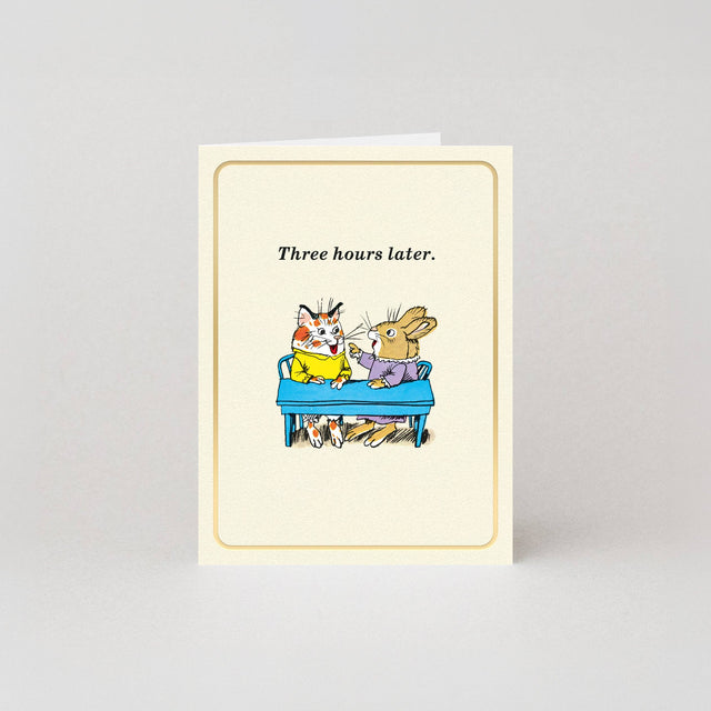 Studio Boketto Three Hours Later Gold Foil Mini Card