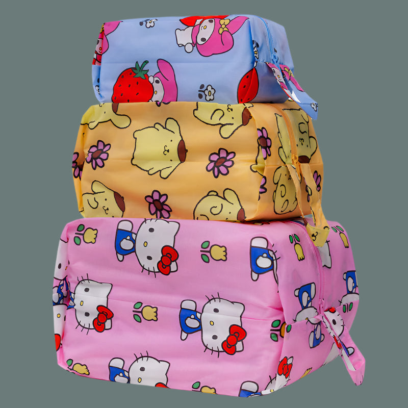 Baggu 3D Zip Set Hello Kitty + Friends