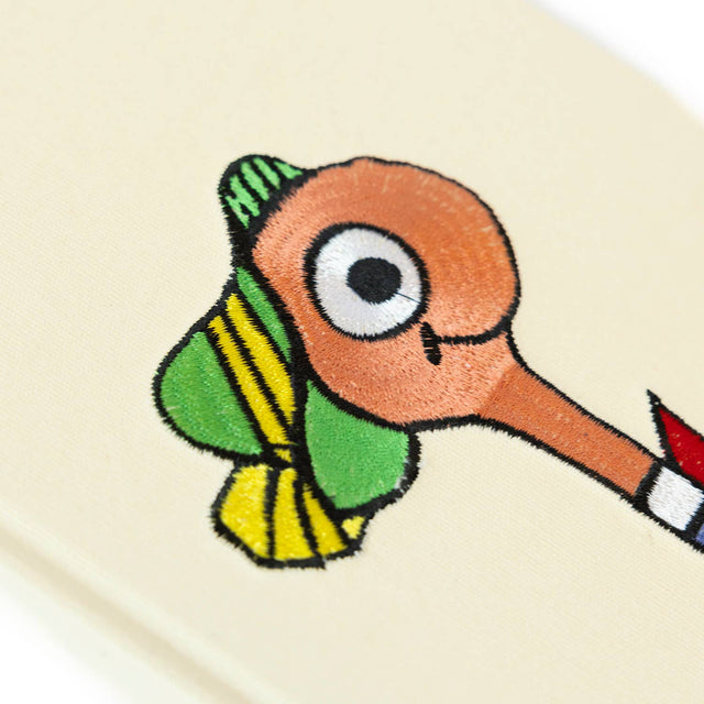 3P4 x Richard Scarry® - Lowly Worm Embroidered Journal detail