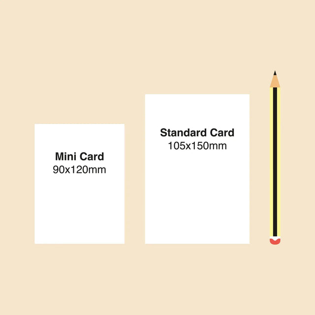 Studio Boketto Sleighing It Gold Foil Mini Christmas Card