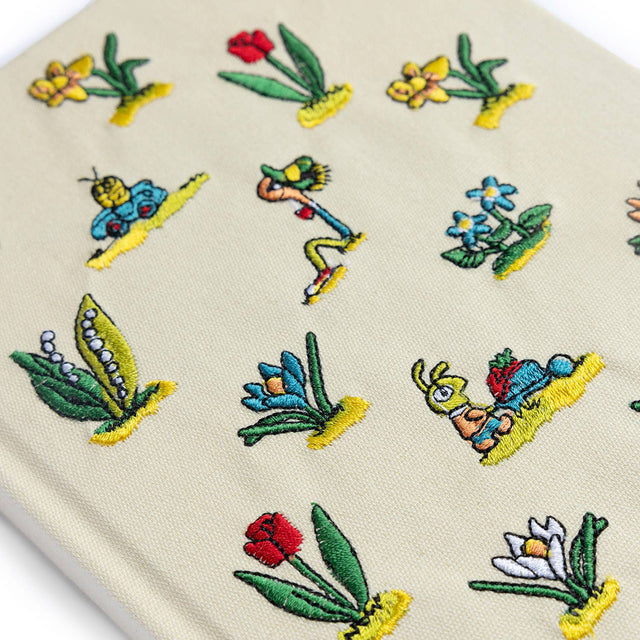 3P4 x Richard Scarry® - Lowly Floral Embroidered Journal detail