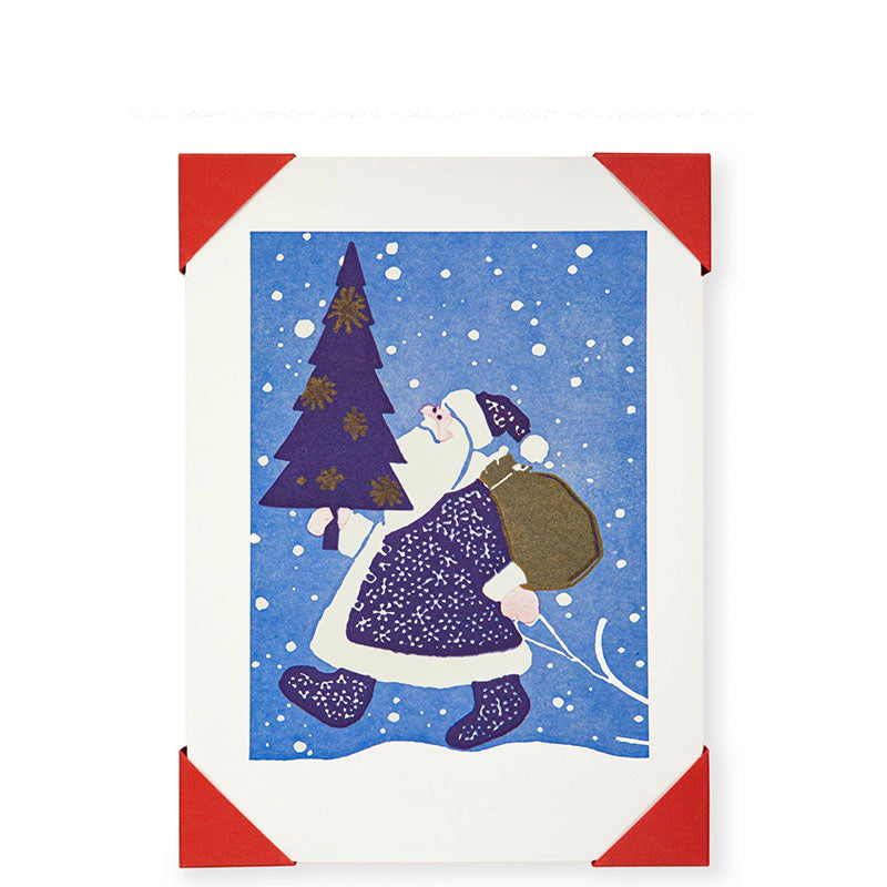 Archivist Gallery Christmas Notelet Cards Vintage Santa