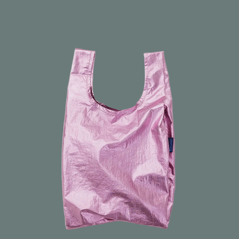 Baggu Baby Baggu Mini Reusable Shopping Bag Blush Metallic