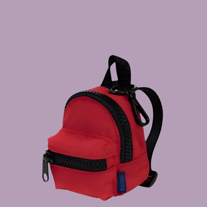 Baggu Backpack Charm - Red