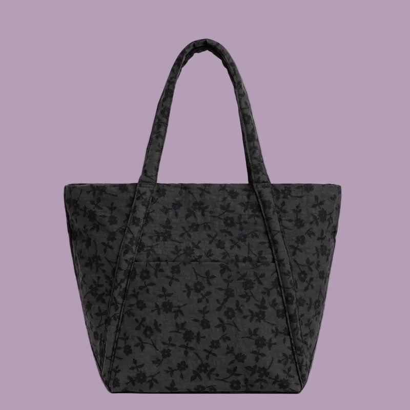 Baggu Cloud Bag Charcoal Ditsy Floral