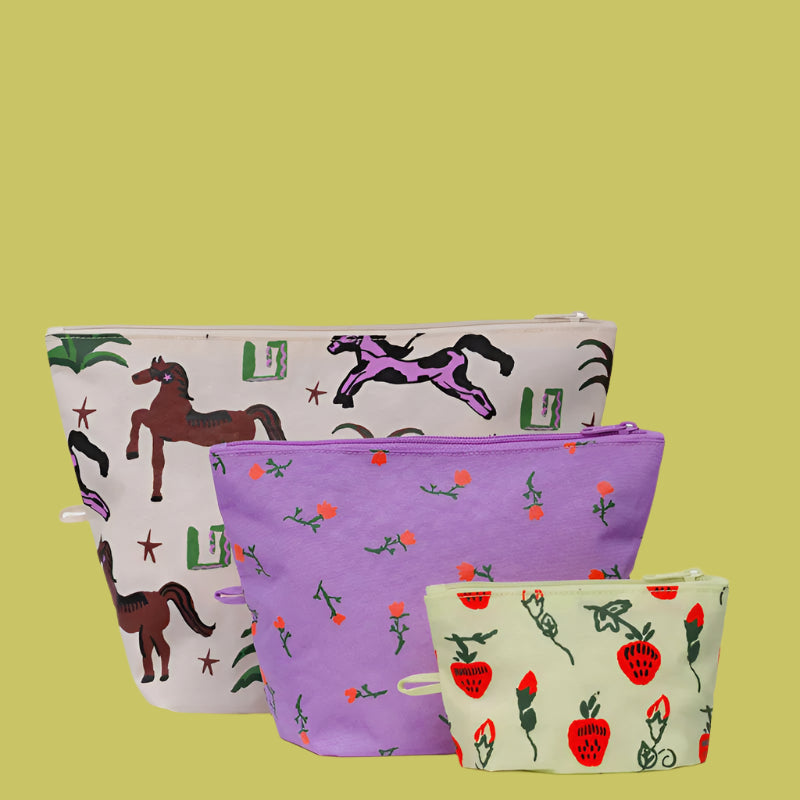 Baggu Go Pouch Set - Painted Prairie