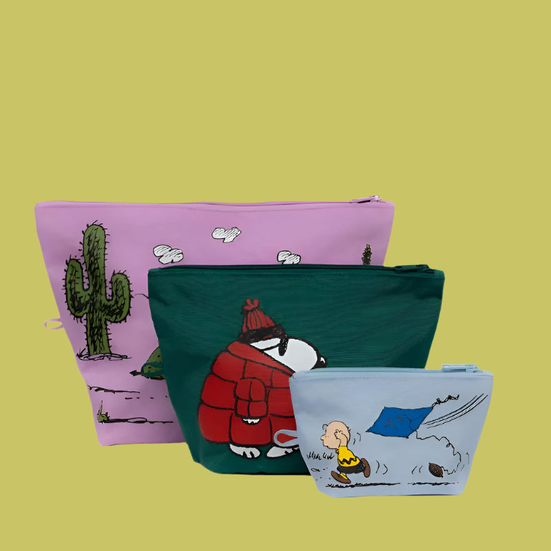 Baggu Go Pouch Set - Peanuts
