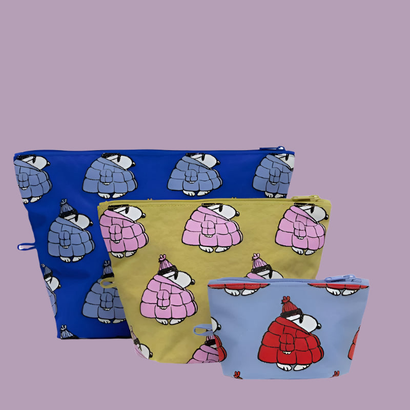 Baggu Go Pouch Set - Puffer Snoopy