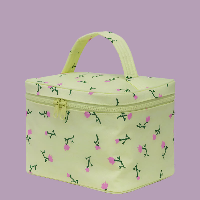Baggu Large Cosmetic Case Painted WIldflower