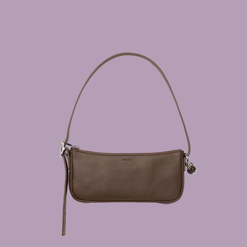 Baggu Leather Pochette - Brown