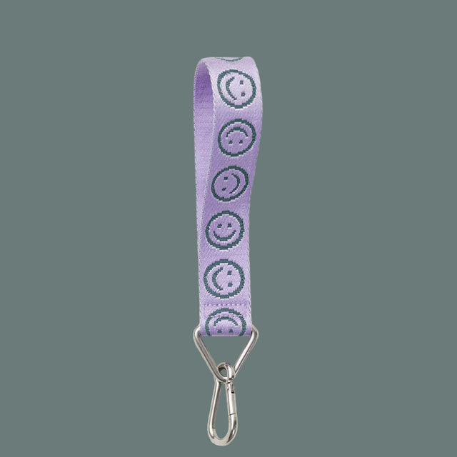 Baggu Logo Keychain Lilac Happy