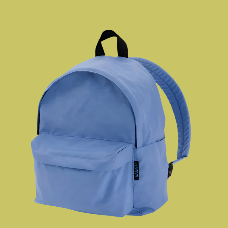 Baggu Medium Nylon Backpack Pansy Blue