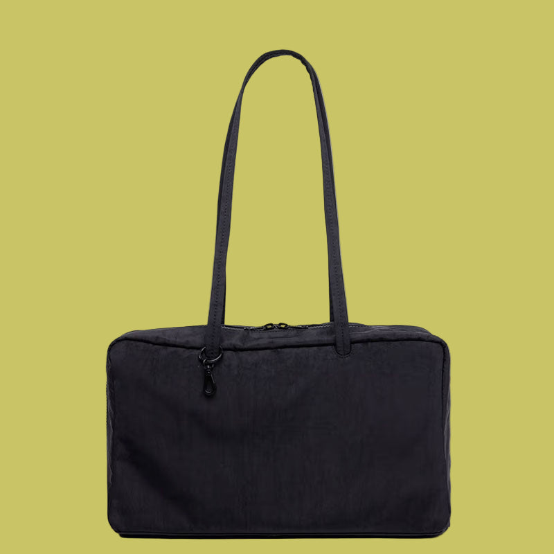 Baggu Medium Nylon Bowler Bag Black