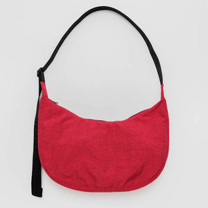 Baggu Medium Nylon Crescent Bag - Candy Apple Red