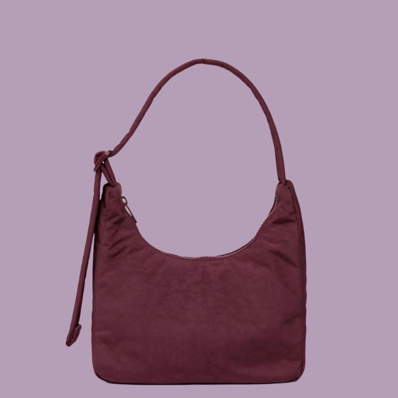 Baggu Mini Nylon Shoulder Bag Mahogany