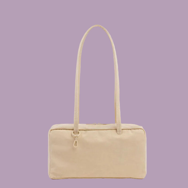 Baggu Nylon Bowler Bag - Custard