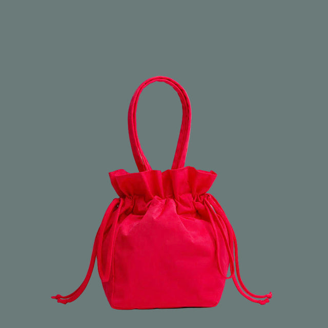 Baggu Nylon Drawstring Bag Candy Apple Red