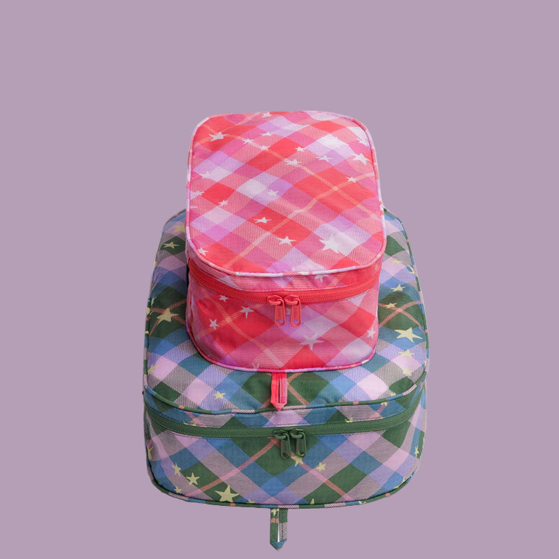 Baggu Packing Cube Set Star Plaid