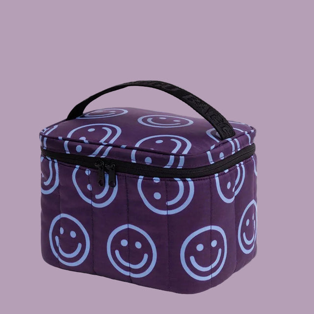 Baggu Puffy Lunch Bag Indigo Happy