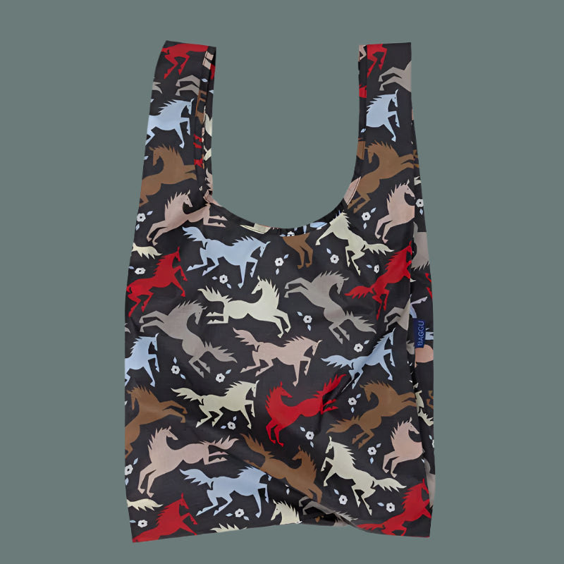 Baggu Reusable Shopping Bag Horse Cut Outs