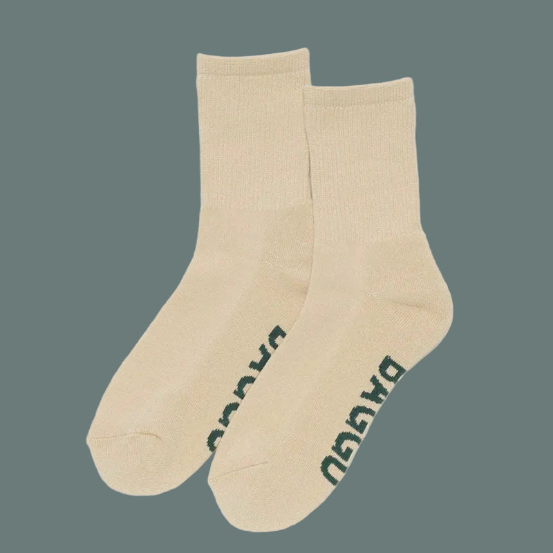 Baggu Ribbed Sock - Ecru