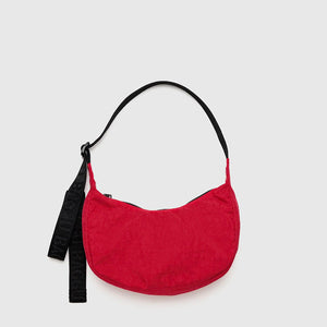 Baggu Small Nylon Crescent Bag - Candy Apple Red