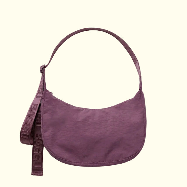 Baggu Medium Nylon Crescent Bag wild Plum