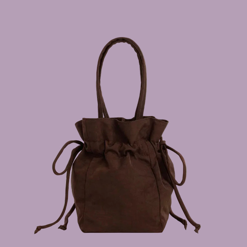 Baggu Nylon Drawstring Bag - Coffee