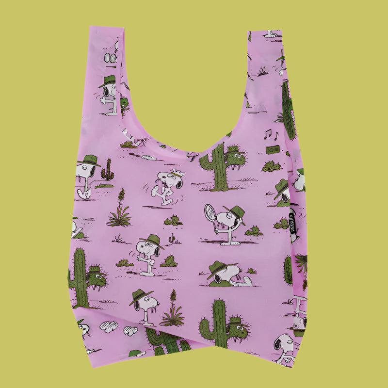 Baggu Reusable Shopping Bag - Purple Snoopy