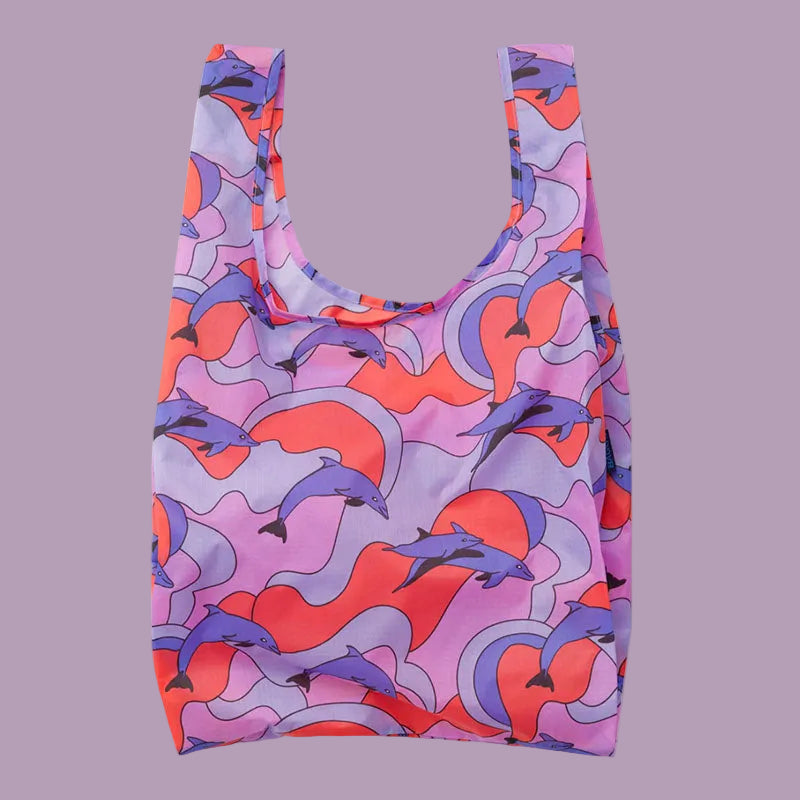 Baggu Reusable Shopping Bag Dolphins