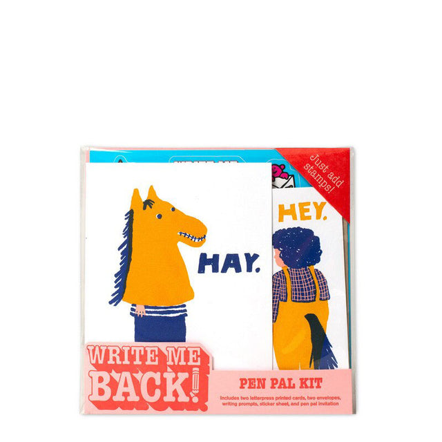 Egg Press Write Me Back! Penpal Kit Hey Horsey