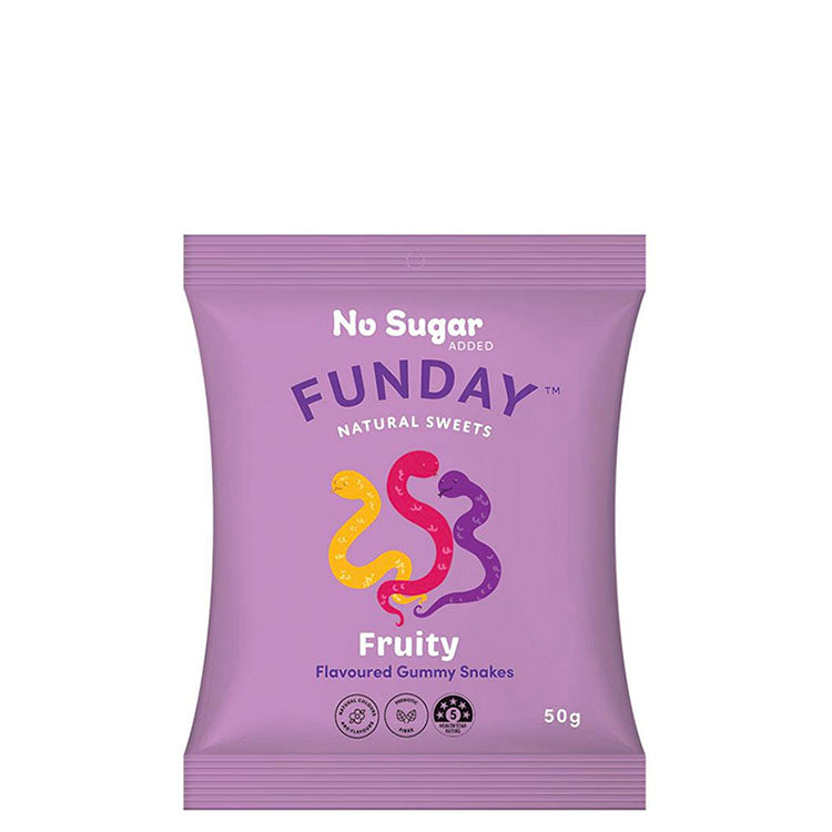 FUNDAY Natural Sweets - Fruity Gummy Snakes