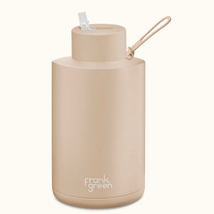 Frank Green Ceramic Reusable Bottle (2 litre) - Soft Stone