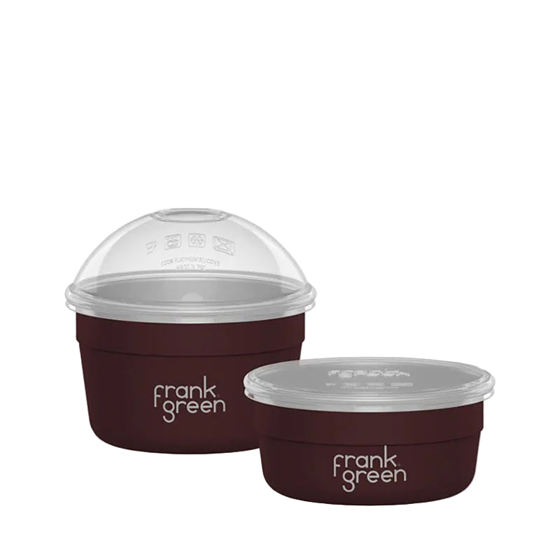 Frank Green Stainless Steel To-Go Bowl Duo Pack Chocolate