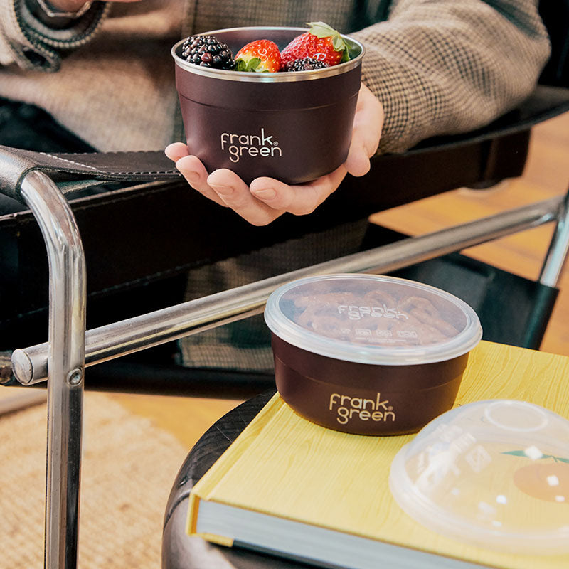 Frank Green Stainless Steel To-Go Bowl Duo Pack - Chocolate