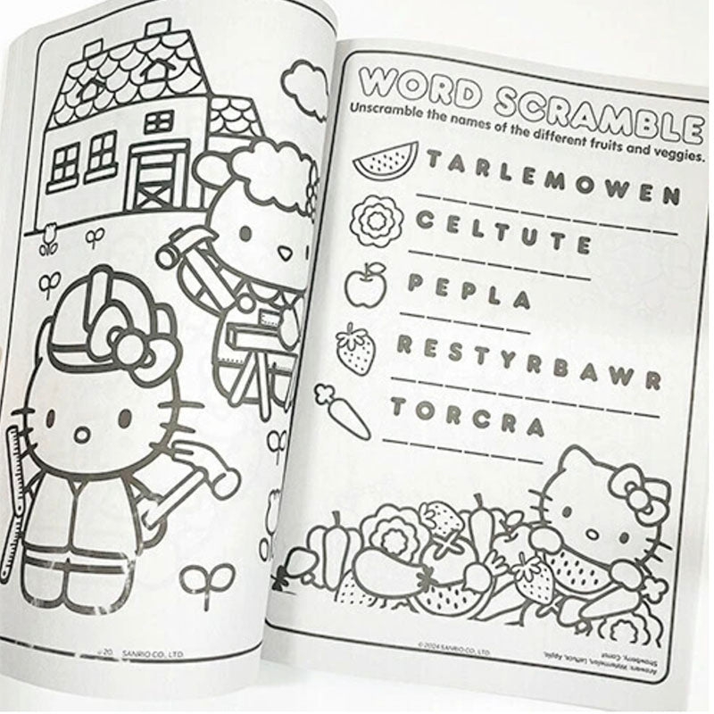 Hello Kitty Jumbo Colouring + Activity Book 3