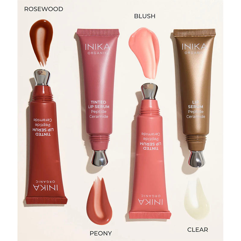 INIKA Organic Tinted Lip Serum swatches