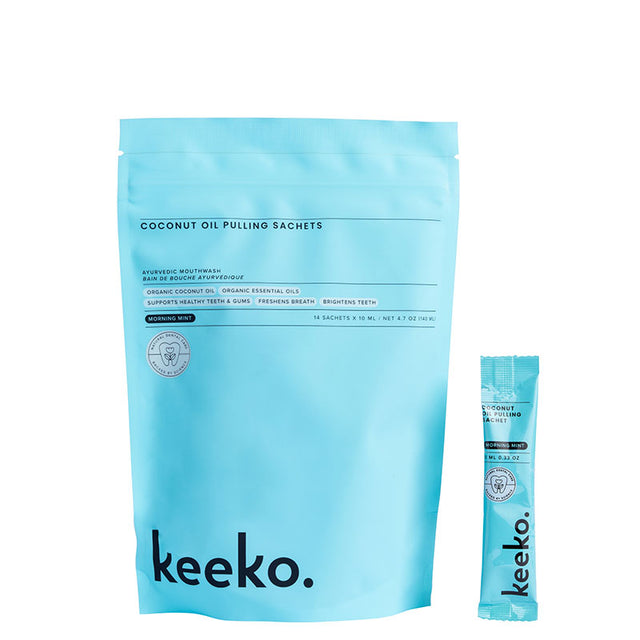 keeko Coconut Oil Pulling Pack - Morning Mint