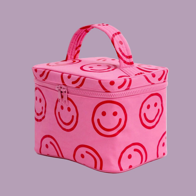 Baggu Large Cosmetic Case Pink Happy