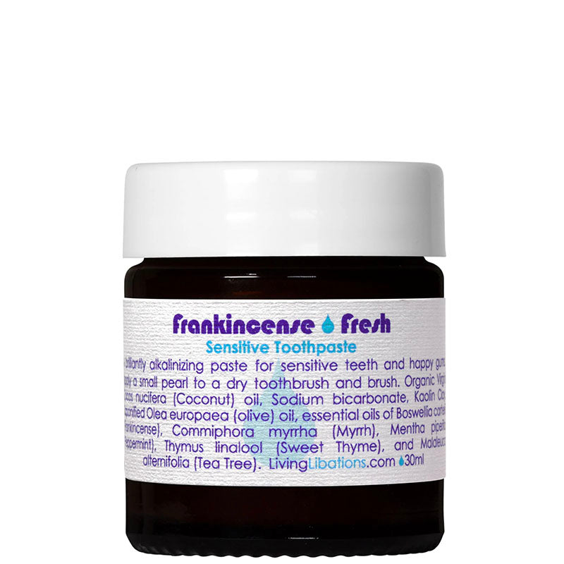Living Libations Frankincense Fresh Sensitive Toothpaste 30ml
