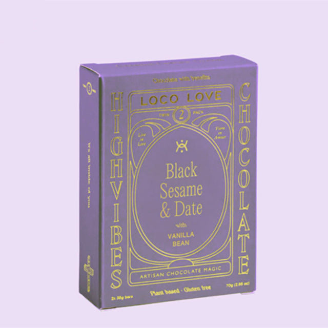Loco Love Black Sesame & Date Chocolate - Twin Pack