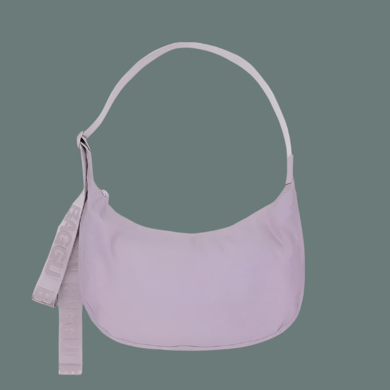 Baggu Medium Nylon Crescent Bag - Dusty Pink