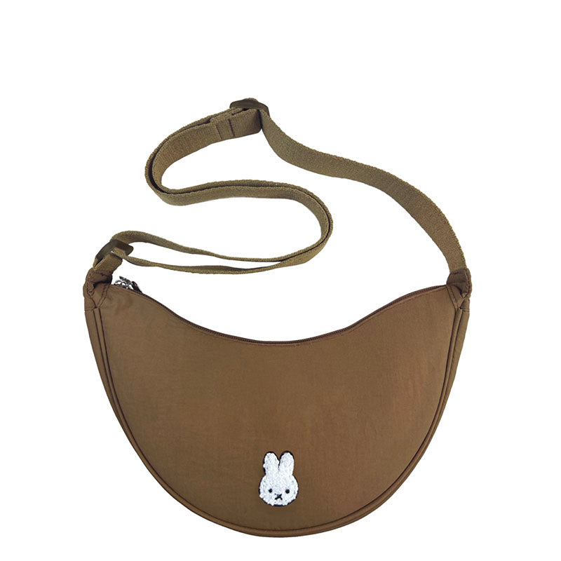 Miffy Crescent Crossbody Bag Caffe