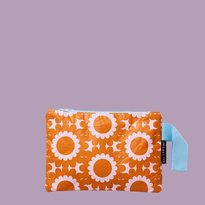 Project Ten Mini Zip Pouch Geo Floral