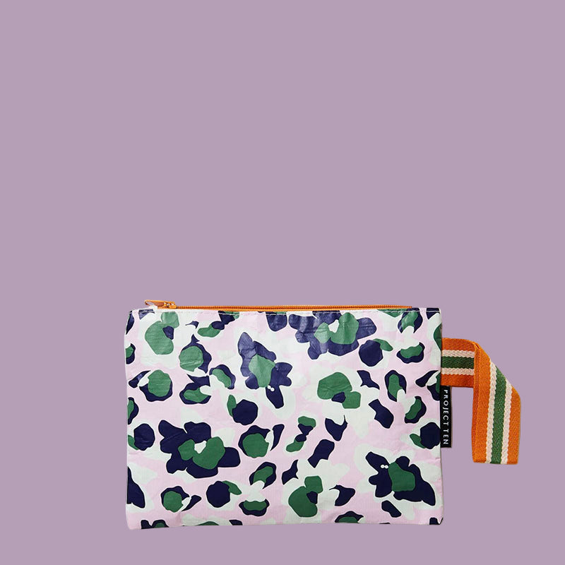 Project Ten Mini Zip Pouch Leopard