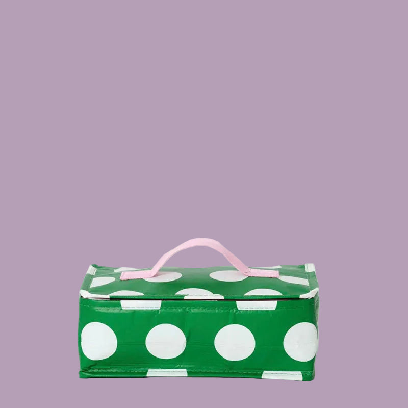 Project Ten Takeaway Bag Green Polka Dot