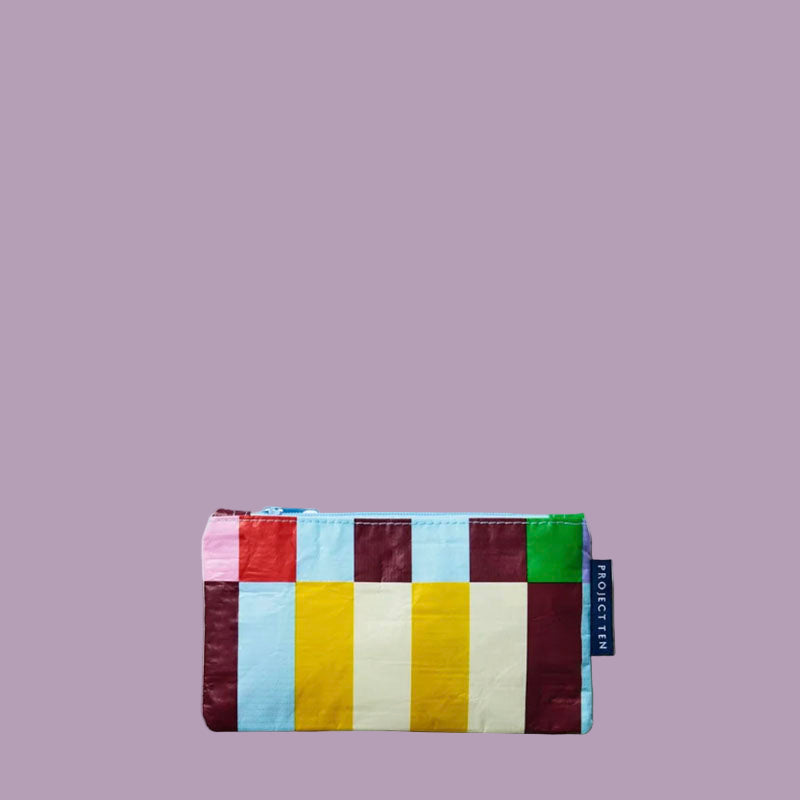 Project Ten Tiny Zip Pouch Multi Stripe