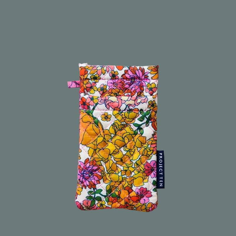 Project Ten Double Glasses Case - Hydrangea