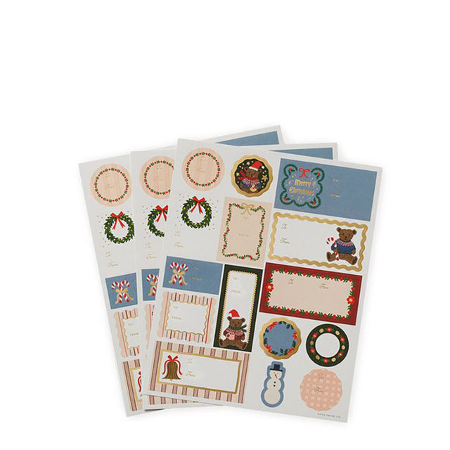 Rifle Paper Co Christmas Bear Stickers & Labels Set