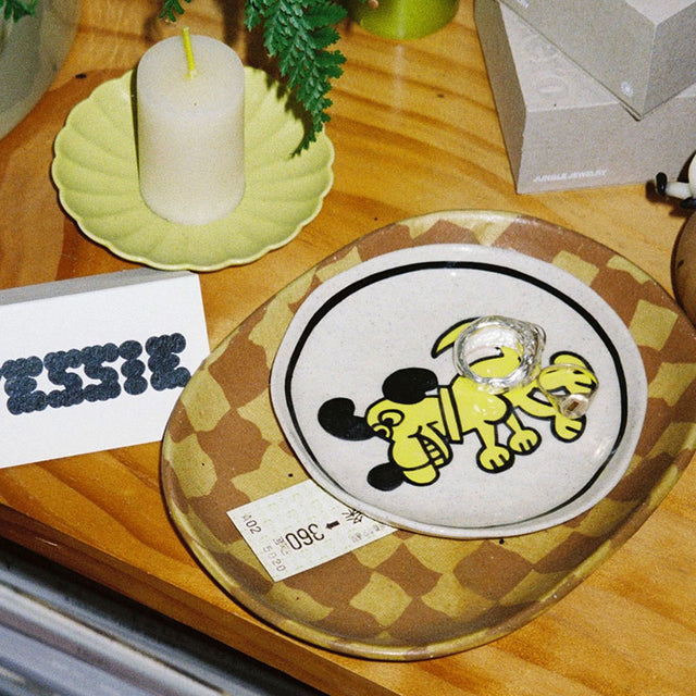 Rittle King Dancing Dog Snack Plate